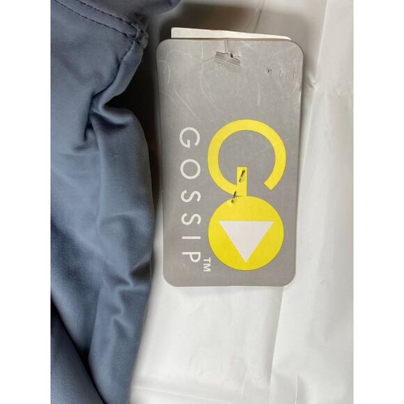 Go Gossip Women's Cover-Up Board Shorts w Drawstring, Gray, XL - Picture 8 of 16